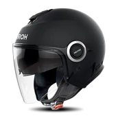 Kaski motocyklowe - Kask Otwarty Airoh Helios Czarny MatowyM - miniaturka - grafika 1