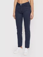 Spodnie damskie - Trussardi Chinosy 105 56J00002 Granatowy Skinny Fit - miniaturka - grafika 1