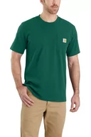 Koszulki sportowe męskie - Koszulka męska T-shirt Carhartt Heavyweight Pocket K87 G55 North Woods Heather - miniaturka - grafika 1