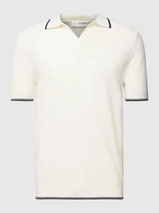 Koszulka polo z paskami w kontrastowym kolorze model ‘ARLO’ - Koszulki męskie - miniaturka - grafika 1