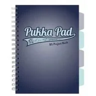 Zeszyty szkolne - Kołozeszyt Pukka Pad B5 Project Book Navy kratka - miniaturka - grafika 1