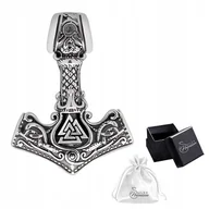 Wisiorki - Wisiorek Zawieszka srebro 925 Męski Srebrny MŁOT THORA Mjolnir - miniaturka - grafika 1