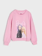 Swetry dla dziewczynek - Sinsay - Bluza BARBIE - różowy - miniaturka - grafika 1