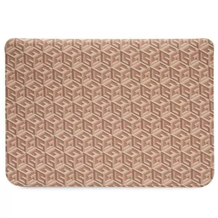 Etui Guess Sleeve GUCS14HGCFSEW 14 cali brązowy/brown GCube Stripes - Etui i futerały do telefonów - miniaturka - grafika 4