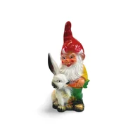 Figurki dekoracyjne - Figura Dekoracja Krasnal z Zającem - miniaturka - grafika 1