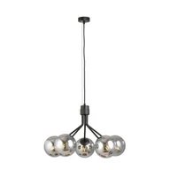 Lampy sufitowe - Emibig NOVA 5 BLACK/GRAFIT 1140/5 lampa wisząca design szklane klosze 1140/5 - miniaturka - grafika 1