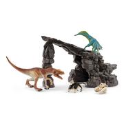 Figurki dla dzieci - Schleich Zestaw Dinozaury + jaskinia 41461 41461 - miniaturka - grafika 1