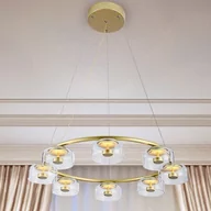 Lampy sufitowe - Rabalux Lorell Złota LED 8x5W 3000K Lampa wisząca 5390 5390 - miniaturka - grafika 1