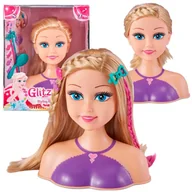 Lalki dla dziewczynek - Zuru Glitzeez Głowa do czesania, stylizacji + akcesoria 111054 - miniaturka - grafika 1