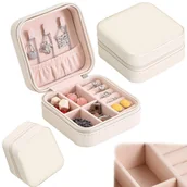 Pudełka i szkatułki - Etui Organizer Podróżny Szkatułka Na Biżuterię C3B - miniaturka - grafika 1