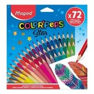 Kredki, ołówki, pastele i pisaki - Maped Kredki Colorpeps trójkątne 72 kolory - Maped - miniaturka - grafika 1