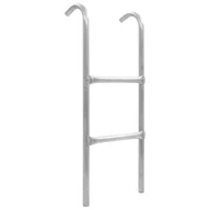Akcesoria do trampolin - vidaXL 2-stopniowa drabinka do trampoliny, stalowa, srebrna, 82,5 cm - miniaturka - grafika 1