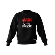 Odzież do sportów motorowych - Czarna bluza  HONDA CIVIC FK8-XL - miniaturka - grafika 1