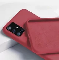 Etui i futerały do telefonów - Silicone Case Elastyczne Silikonowe Etui Pokrowiec Samsung Galaxy A41 Bordowy - miniaturka - grafika 1