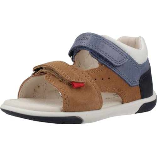 Geox Sandały chłopięce B ZAPITO Boy, Caramel/DK Blue, 24 EU