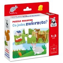 Co jedzą zwierzęta? Puzzle malucha Edgard - Układanki dla dzieci - miniaturka - grafika 1