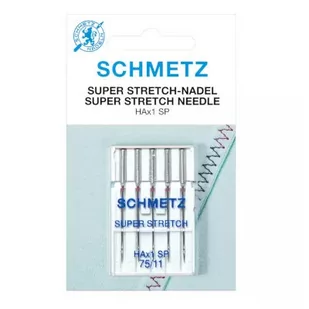 Igły do maszyn i owerloków HAx1 SP do tkanin i dzianin Schmetz 5x75 - Akcesoria i części do maszyn do szycia - miniaturka - grafika 1