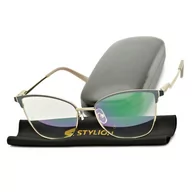 Okulary korekcyjne, oprawki, szkła - Minusy -3.00 damskie okulary korekcyjne z antyrefleksem ST325A - miniaturka - grafika 1