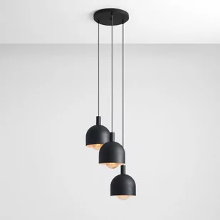 Aldex Beryl Ring lampa wisząca 3-punktowa czarna 976E1_R - Lampy sufitowe - miniaturka - grafika 1