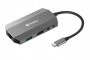 Sandberg SANDBERG USB-C 6-in1 Travel Dock 136-33 - Huby USB - miniaturka - grafika 1