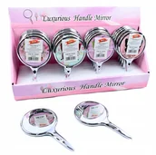 Lusterka do makijażu - Midex, Lusterko Z Rączką Zwierciadełko, Różne kolory - miniaturka - grafika 1