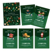 Ozdoby bożonarodzeniowe - Kalendarz Adwentowy Zadania i Ciekawostki 34 karty - miniaturka - grafika 1