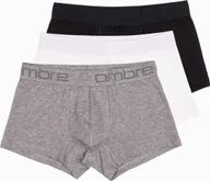 Majtki męskie - Ombre Clothing bokserki męskie Kynthellwch biały, czarny, szary XXL - miniaturka - grafika 1