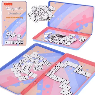 MAGNETYCZNE DOMINO GRA PODRÓŻNA DLA DZIECI I DOROSŁYCH - Gry planszowe - miniaturka - grafika 1