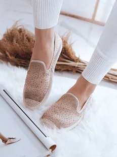 Espadryle damskie SHINE złote Dstreet ZY0061-40 - Espadryle damskie - miniaturka - grafika 1