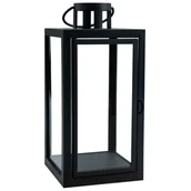 Pozostałe ozdoby ogrodowe - Latarenka 21 x 10 cm czarny CORTINA POLAND - miniaturka - grafika 1