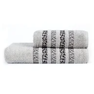Ręczniki - Ręcznik kąpielowy, bawełniany 70 x 140, jasno szary - miniaturka - grafika 1