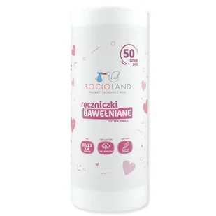 Ręczniki bawełniane dla niemowląt 50 szt. / Bocioland - Okrycia kąpielowe dla dzieci - miniaturka - grafika 1