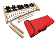 Akcesoria do perkusji - DZWONKI Chromatyczne CYMBAŁKI + POKROWIEC + Klawes czerwony - miniaturka - grafika 1