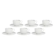 Filiżanki - LA PORCELLANA BIANCA CORTE Zestaw 6 filiżanek do herbaty ze spodkiem 200 ml - miniaturka - grafika 1