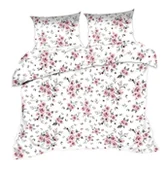 Pościel - Pościel 160x200 kwiaty biała różowa Classic - miniaturka - grafika 1