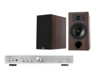 Zestawy stereo - Rotel A11 MkII (srebrny) + Tesi 3 (mokka) - miniaturka - grafika 1
