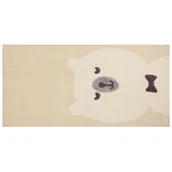 Dywany dla dzieci - Dywan dziecięcy bawełniany motyw niedźwiedzia 80 x 150 cm beżowy SIMAU - miniaturka - grafika 1