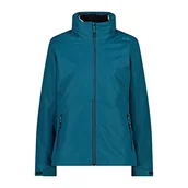 Kurtki damskie - CMP - Damska kurtka zapinana na zamek błyskawiczny z kapturem i odpinanym wnętrzem. Kurtka damska, głęboka lake, 38 - miniaturka - grafika 1