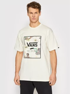 Koszulki męskie - Vans T-Shirt VN0A5E7Y Beżowy Classic Fit - grafika 1