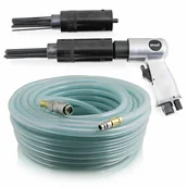 Sprężarki i kompresory - PNEUMATYCZNY MŁOTEK SKALER IGŁOWY NA SPRĘŻONE POWIETRZE DO RDZY Z WĘŻEM 10M - miniaturka - grafika 1