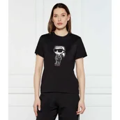 Koszulki i topy damskie - Karl Lagerfeld T-shirt IKON SKETCH | Regular Fit - miniaturka - grafika 1