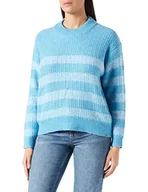 Swetry damskie - Camel Active Womenswear 3095717k17 sweter damski, jasnoniebieski, XS - miniaturka - grafika 1