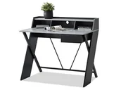 Biurka gamingowe - Biurko młodzieżowe gamingowe szare 100 cm MEBEL-PARTNER Asgard - miniaturka - grafika 1