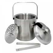 Pozostałe akcesoria barmańskie - WIADERKO TERMOS DO LODU 1,3L + SZCZYPCE 2881 - miniaturka - grafika 1