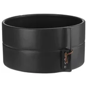 Donice - Osłonka ceramiczna ELIZA 18 x 9 cm czarny - miniaturka - grafika 1