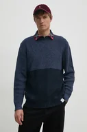 Swetry męskie - Pepe Jeans sweter bawełniany COSTELLO kolor granatowy lekki PM702452 - miniaturka - grafika 1