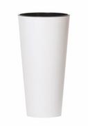 Donice - Prosperplast Doniczka Tubus Slim Shine, biała, 20 cm, 8 L - miniaturka - grafika 1