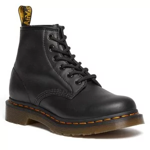 Botki damskie - Glany Dr. Martens 101 Virginia Black - grafika 1