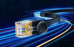 Płaski kabel sieciowy Baseus Ethernet RJ45, Gigabit, Cat.7, 8 m (czarny) - Kable miedziane - miniaturka - grafika 10