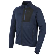 Bluzy sportowe męskie - Męska bluza MOOA Nyore Grid 220 Rozmiar: XXL / Kolor: ciemnoniebieski - miniaturka - grafika 1